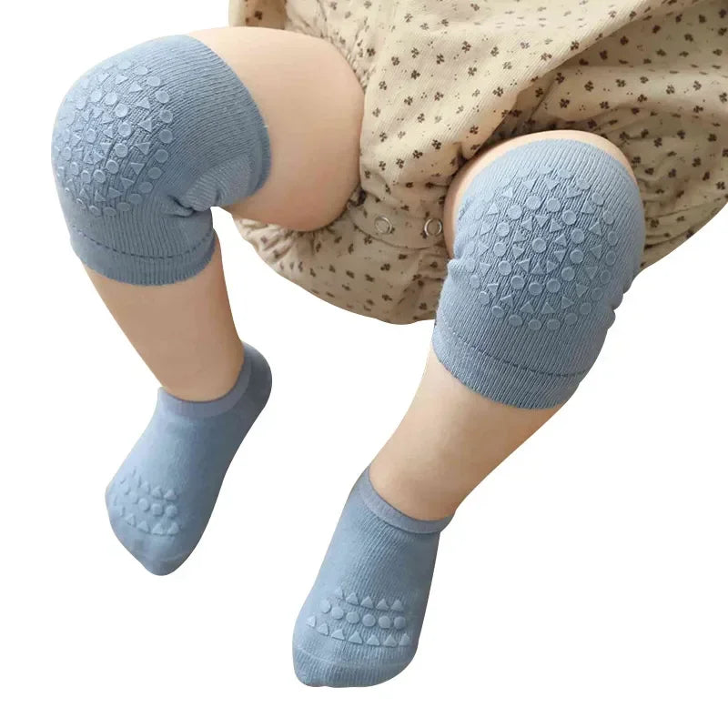 CrawlSafe Baby Knee Pads & Socks - Protect Delicate Knees & Feet While Crawling