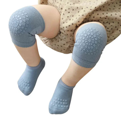 CrawlSafe Baby Knee Pads & Socks - Protect Delicate Knees & Feet While Crawling