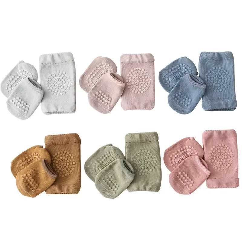 CrawlSafe Baby Knee Pads & Socks - Protect Delicate Knees & Feet While Crawling